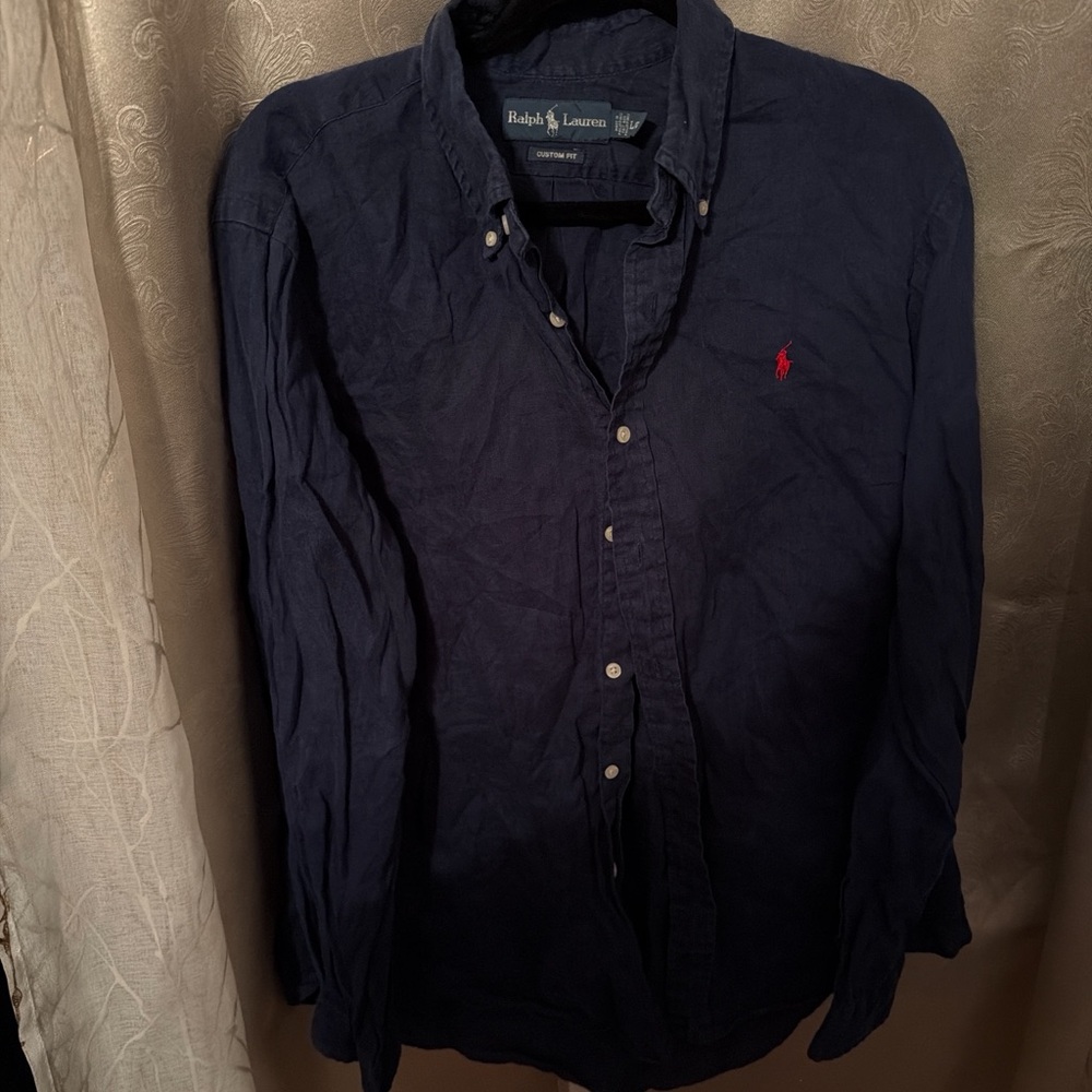 Ralph Lauren Men's Dark Blue Casual Shirt